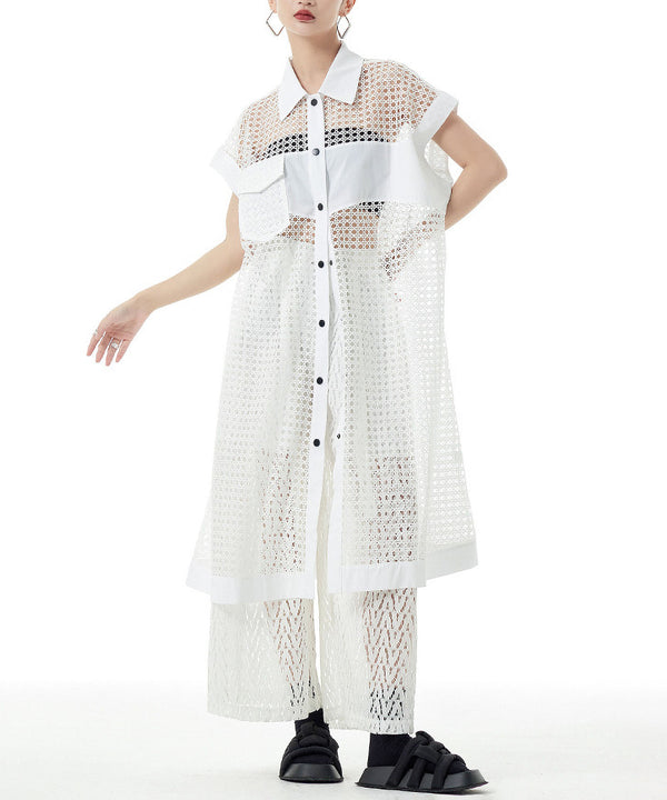 Mesh Long Blouse